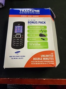 Teléfono Celular Samsung T105G Tracfone Prepago GSM Básico Negro NUEVO CAJA ABIERTA - Imagen 1 de 3