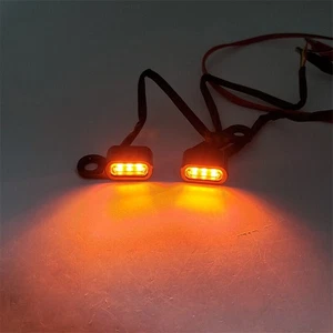 2X LED Mini-Motorrad-Blinker Lenkerenden Blinkleuchte Für Harley Sportster - Picture 1 of 4