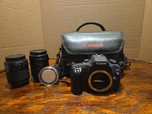 Canon EOS Elan 7N SLR 35mm Film Camera With 2 Lenses And Bag #T-04421 - Picture 1 of 16
