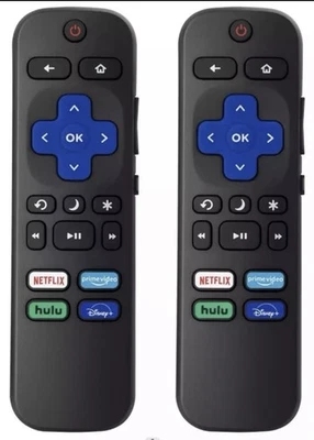2pack Remote Control Replacement for All Roku TV TCL/Hisense/Onn Roku - Image 1 of 4