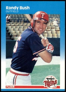 Randy Bush Minnesota Twins 1987 Fleer #538 MLB Baseball Card - Picture 1 of 2