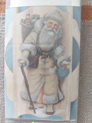 DELANE LANGE VICTORIAN ST NICK TOY BASKET PIPE SANTA PAINTING PATTERN 1991 46 - Image 1 of 4
