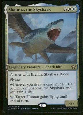 1x Foil Shabraz, the Skyshark - Commander 2020  NM - MTG - Image 1 of 2