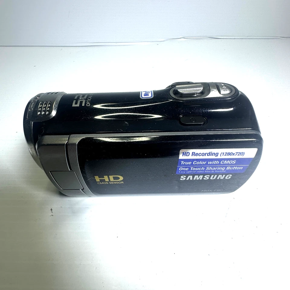 NOT TESTED - Samsung HMX-F90 Camcorder with 52x Optical Zoom HD Video - Image 1 of 4