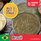 Brazil Coin | 1 Random Collectible Old Brazilian Coin for Coin Collecting