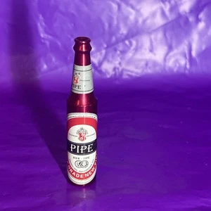 2.75” X 1/2” Mini Beer Bottle Smoking Metal Pipe Novelty Collectable Pipe US - Picture 1 of 6
