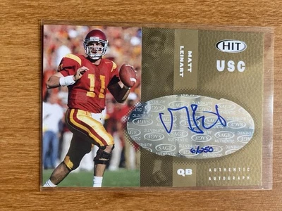 2006 SAGE Hit - Autographs Matt Leinart #A11 Gold /250 (AU, RC) - Image 1 of 2