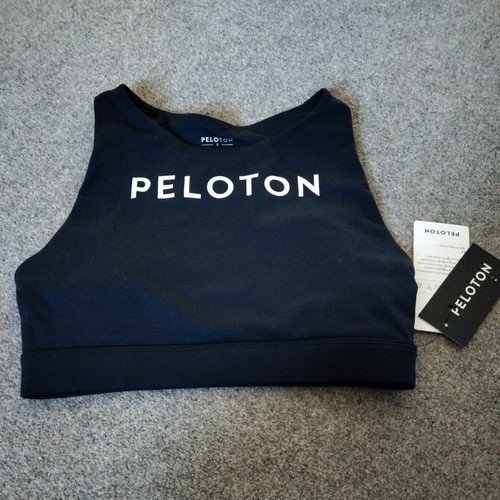 Peloton NWT Sz Small Navy Cadent High Neck Racerback Bra Cycling ...