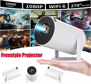 Mini Beamer 4K UHD Heimkino LED Projektor 5G WiFi Bluetooth Android Taschenkino - Bild 1 von 8