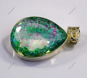 65 Kt Natürliche Birne Monarch Feueropal Deutsch Silber Anhänger Edelstein - Bild 1 von 7