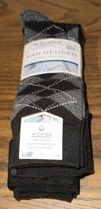 7 paia di calze Van Heusen Premium Wicking Dress nuove con etichetta - Foto 1 di 3