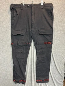 8&9 Clothing Co. Cargo Pants Mens 40 x 31 Black Pockets Tapered Leg Mid Rise - Picture 1 of 11