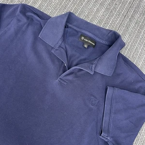 Allen Edmunds Men’s Xl Short Sleeve Polo Navy Blue  - Picture 1 of 5