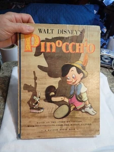 Walt Disney's Version of Pinocchio Picture Story Book Random House 1939 hardcove - Picture 1 of 10