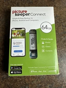 Picture Keeper Connect Back Up for Iphone Ipad Android & Computer 64GB SEALED - Afbeelding 1 van 2