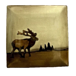 Better Homes And Gardens Roaming Elk quadratischer Speiseteller 10,75 in Country Core - Bild 1 von 4