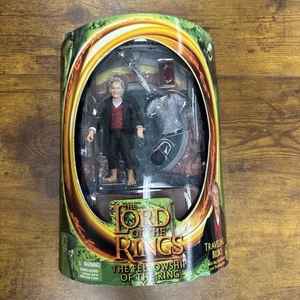 LOTR FOTR Bilbo mit Taschenende Diorama & Reiseausrüstung * Riss in PKG - Bild 1 von 6