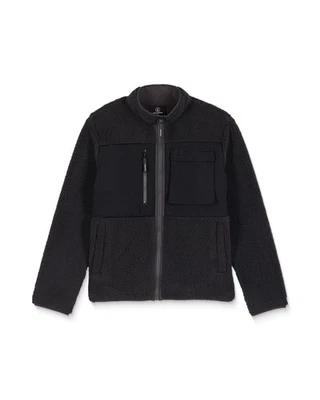 VOLCOM - Mens Storm Stone Sherpa Zip Sweatshirt - Asphalt Black - Casual L/S Top - Image 1 of 4