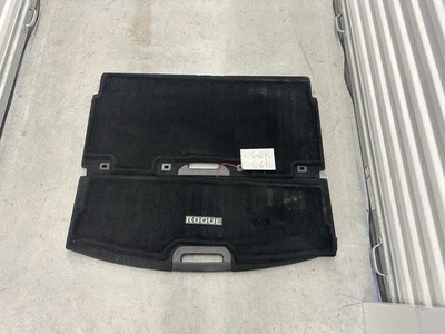 Capa de tapete de carga porta-malas Nissan Rogue 2014-2020 2 peças preta fabricante de equipamento original - Imagem 1 de 4