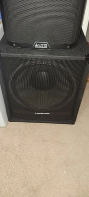 Sound Town 18" Powered Subwoofer with High-Pass Filter 2400W Peak (METIS-18PWG) - Image 1 of 4
