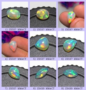 Ethiopian Opal Loose Cabochon Top Quality Gemstone Natural - Picture 1 of 30
