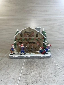 North Pole Santas Rentier Scheune Trim a Home Vintage K-Mart OVP selten - Bild 1 von 18