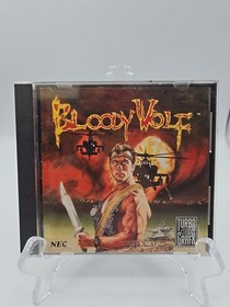 Bloody Wolf (TurboGrafx-16, 1990) NEC Turbo Grafx CIB complete video game BW