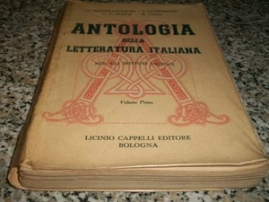 GIANFRANCESCHI-ANTOLOGIA DELLA LETTERATURA ITALIANA-Vol. 1-CAPPELLI-1952 - Foto 1 di 1