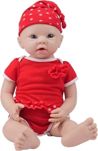 IVITA Full Body Silicone Reborn Baby Doll Newborn Baby Doll Open Mouth Girl 16" - Picture 1 of 6