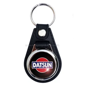 DATSUN FAUX LEATHER KEY RING / KEY FOB. VINTAGE DATSUN CARS - Picture 1 of 1