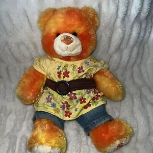 Build A Bear Friend Fell alle Jahreszeiten Herbst orange Glitzer Ahornblatt 16 Zoll Plüsch - Bild 1 von 5