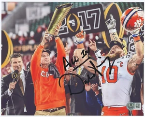 Foto firmata Dabo Swinney 8x10 BAS Beckett COA Clemson Tigers Champs - Foto 1 di 1
