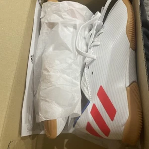 Adidas Nemeziz Messi 19.3 Hallenfußballschuhe weiß Gummi F99932 Jugend Größe 2,5 - Bild 1 von 5