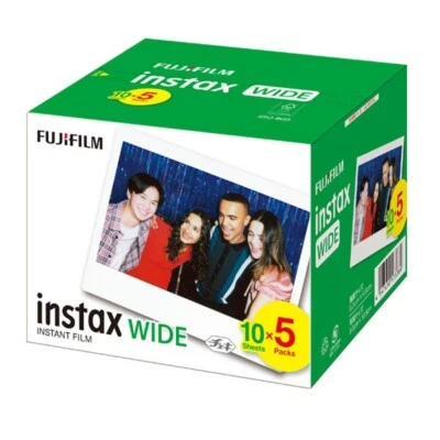 富士フイルム インスタントフィルム instax WIDE 10枚×5パック INSTAX WIDE KR5 1箱（50枚入 - Image 1 of 2