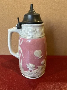 Bennett's Pink Cattail Syrup Pitcher 1873 - Picture 1 of 12