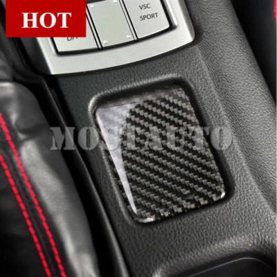 Cubierta de botón de calefacción de asiento de fibra de carbono para Toyota 86 GT86 Scion FR-S 2012-2018 Foto 1 de 4