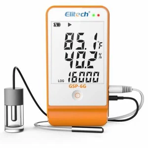 Elitech GSP-6G Temperature Humidity Data Logger & Glycol Bottle Vaccine Temp - Picture 1 of 14