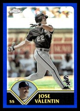 2003 Topps Chrome  Jose Valentin #43 Refractor /699 Chicago White Sox