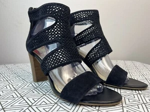 ISOLA Women's 'KALEY' BLOCK HEEL Black SANDALS - 9/40 Boho - Picture 1 of 6