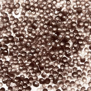 5mm Cup Sequins Taupe Beige Transparent Glossy Matte Duo Reversible Medium Hole - Picture 1 of 1