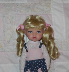 Playhouse MELISSA Doll Wig 8/9 PALE BLONDE Long Ringlet Curls Ponytails (A) NWT