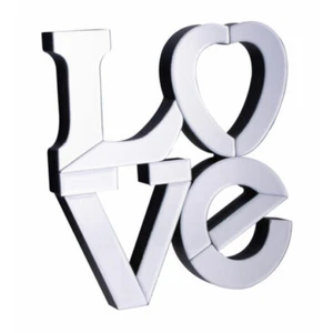 Motivspiegel LOVE Wohnraumspiegel Flurspiegel Deko Geschenk Wandschmuck Spiegel - Bild 1 von 2