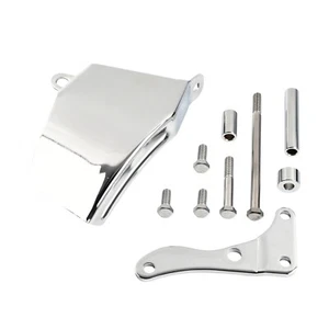 Chrome Steel Alternator Bracket For 1969-1975 SBC Chevy 350 400 Long Water Pump - Picture 1 of 10