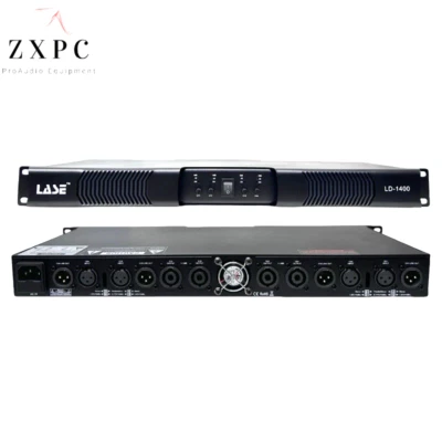 LASE LD-1400 Power Amplifier 4 Channel x 350 RMS Watts @ 8Ω Class D, 500 @ 4Ω - Image 1 of 4