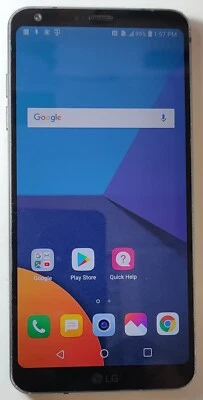 LG G6 32GB Black Android 8 Working Cracked Read Description #378B - Image 1 of 4