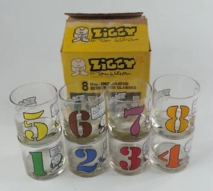 Juego de cristalería federal ZIGGY de colección 1977 números de caja originales - Imagen 1 de 11