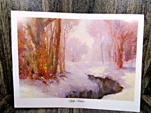 Kent R. Wallis Limited Edition Print "Softly Winter" 9X11 Holiday Card Postcard - Picture 1 of 6