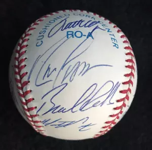 Minnesota Twins '98 Multi Signed Baseball Radke, Coomer, Lawton, Rodriguez +++ - Picture 1 of 7