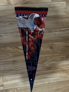 Mike Trout Rookie Year PENNANT 12"X30" MLB LICENSED LA ANGELS 2012 #201 - Picture 1 of 1