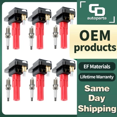 6 катушек зажигания UF287 + 6 свечей зажигания для 3 л 3,6 л Subaru Legacy Outback Tribeca B9 - Изображение 1 из 4